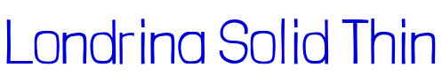 Londrina Solid Thin 字体